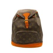 Pre-owned Canvas backpacks Louis Vuitton Vintage , Brown , Dames