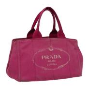 Pre-owned Canvas handbags Prada Vintage , Pink , Dames