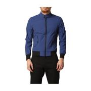 Hoge-hals Bomberjack in Bi-stretch Stof RefrigiWear , Blue , Heren