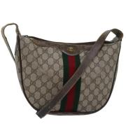 Pre-owned Leather gucci-bags Gucci Vintage , Beige , Dames