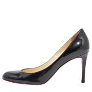 Pre-owned Leather heels Christian Louboutin Pre-owned , Black , Dames