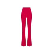 Wijde Damesbroek Effen Kleur Elisabetta Franchi , Pink , Dames