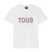 Witte Dames T-shirt Tous , White , Dames