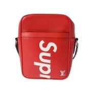 Pre-owned Leather louis-vuitton-bags Louis Vuitton Vintage , Red , Dam...