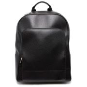 Pre-owned Leather backpacks Louis Vuitton Vintage , Black , Dames