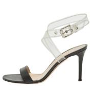 Pre-owned Leather sandals Gianvito Rossi Pre-owned , Black , Dames