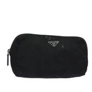 Pre-owned Nylon pouches Prada Vintage , Black , Dames