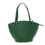 Pre-owned Leather shoulder-bags Louis Vuitton Vintage , Green , Dames