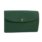 Pre-owned Leather handbags Louis Vuitton Vintage , Green , Dames