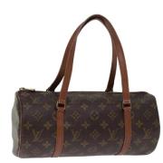 Pre-owned Canvas handbags Louis Vuitton Vintage , Brown , Dames