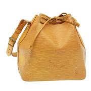 Pre-owned Leather shoulder-bags Louis Vuitton Vintage , Yellow , Dames