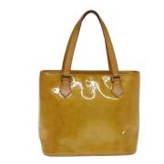 Pre-owned Leather totes Louis Vuitton Vintage , Beige , Dames