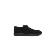 Derby Leren Schoenen - Casual Stijl Cerruti 1881 , Black , Heren