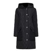 Zwarte Winterjassen Burberry , Black , Dames