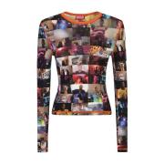 Multicolor Sweatshirts Aw24 Dameskleding Diesel , Multicolor , Dames