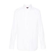 Witte Poplin Button-Up Overhemd Gucci , White , Heren