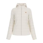 Beige Textiel Dames Puffer Jas Guess , Beige , Dames