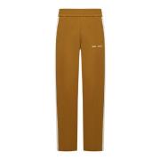 Gouden Bruine Track Pants met Strepen Palm Angels , Brown , Heren