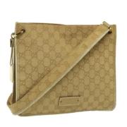 Pre-owned Canvas gucci-bags Gucci Vintage , Beige , Dames