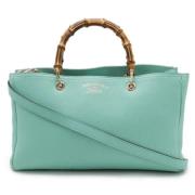 Pre-owned Leather gucci-bags Gucci Vintage , Blue , Dames