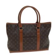 Pre-owned Canvas totes Louis Vuitton Vintage , Brown , Dames