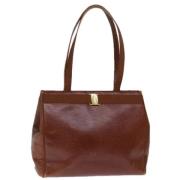 Pre-owned Leather totes Salvatore Ferragamo Pre-owned , Brown , Dames