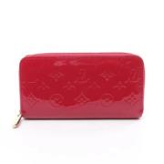 Pre-owned Canvas wallets Louis Vuitton Vintage , Red , Dames