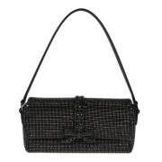 Schitterende Chainmail Baguette Tas Self Portrait , Black , Dames