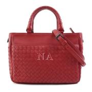 Pre-owned Leather handbags Bottega Veneta Vintage , Red , Dames