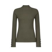 Slim Fit Rollneck Sweater Dondup , Green , Dames