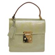 Pre-owned Leather handbags Louis Vuitton Vintage , Green , Dames