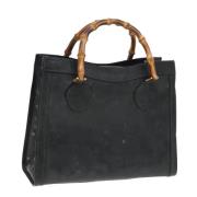 Pre-owned Leather handbags Gucci Vintage , Black , Dames