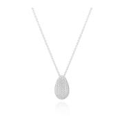 Goccia Altro Ketting met Witte Zirkonia Sif Jakobs Jewellery , Gray , ...