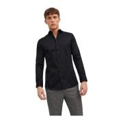 Lange mouwen shirt in Parma-stijl Jack & Jones , Black , Heren