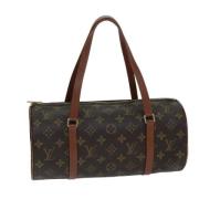 Pre-owned Canvas handbags Louis Vuitton Vintage , Brown , Dames