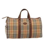 Pre-owned Canvas travel-bags Burberry Vintage , Beige , Dames