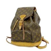 Pre-owned Canvas backpacks Louis Vuitton Vintage , Brown , Unisex