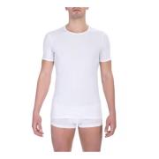 Katoenen Crew Neck T-Shirt Pak Bikkembergs , White , Heren