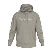 Hero Logo Hoodie Comfort Stijl Calvin Klein , Gray , Heren