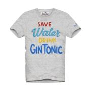 Korte mouw heren tee Save Water Gin Tonic MC2 Saint Barth , Gray , Her...