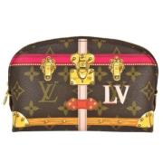 Pre-owned Canvas clutches Louis Vuitton Vintage , Brown , Dames