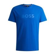 Heren Casual T-shirt Hugo Boss , Blue , Heren