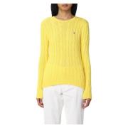 Juliana Ronde Hals Trui Polo Ralph Lauren , Yellow , Dames