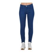 Skinny Denim Jeans met Meerdere Zakken Frankie Morello , Blue , Dames