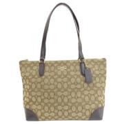 Pre-owned Canvas totes Coach Pre-owned , Beige , Dames