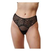 Zebra Print String Undress Code , Black , Dames