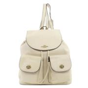 Pre-owned Leather backpacks Coach Pre-owned , White , Dames