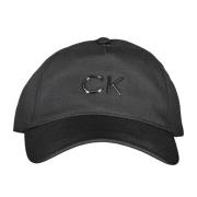 Zwarte Dames Visor Logo Hoed Calvin Klein , Black , Dames