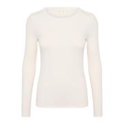 Lolahiw Base Lange Mouw Top InWear , White , Dames