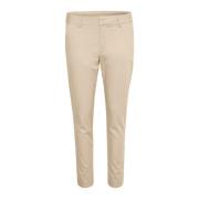 Chino Pant Feather Gray Kaffe , Beige , Dames